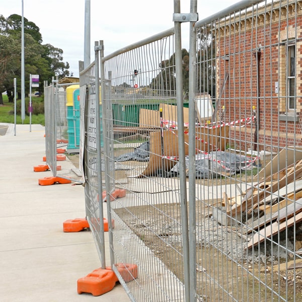 what's the process for booking the pickup of the temporary fence after my job or even is finished